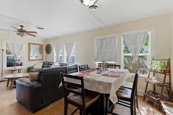 a kitchen with stainless steel appliances a stove and a refrigerator