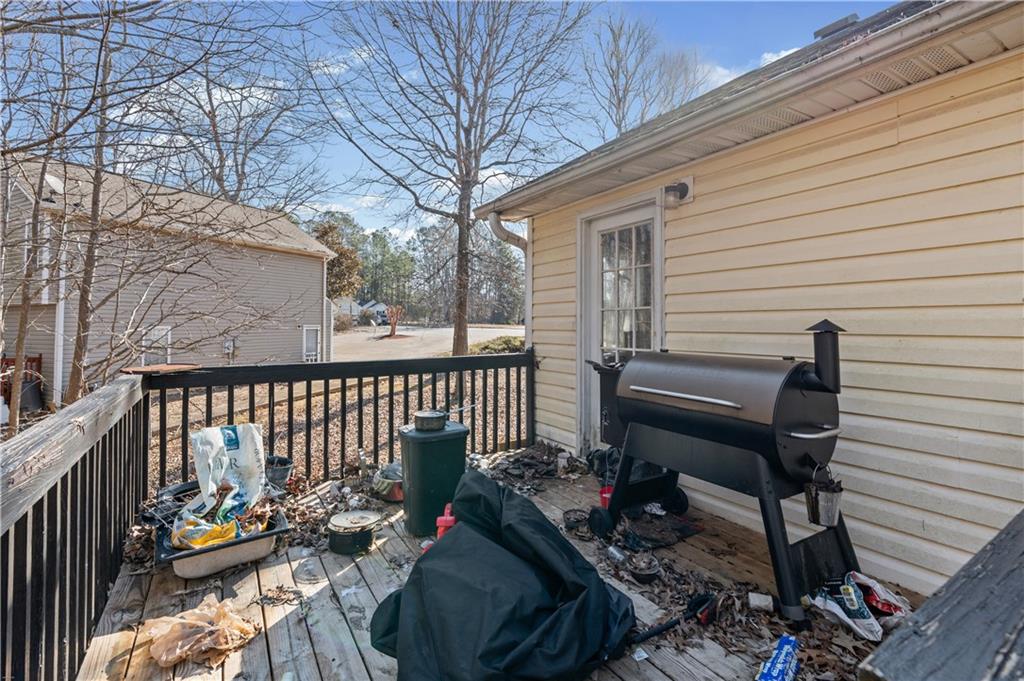 115 Cash Way Rockmart, GA 30153 - Photo 27 of 35 a view of a bench in wooden deck