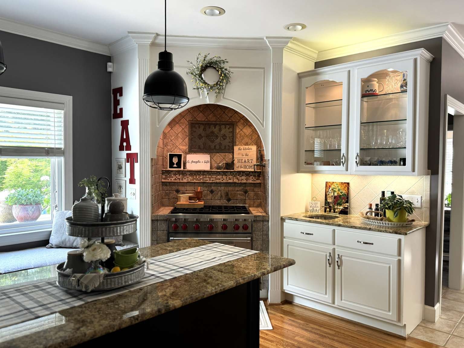 513 Owen Road Leeds, AL 35094 - Photo 9 of 25 a kitchen with sink stove and cabinets