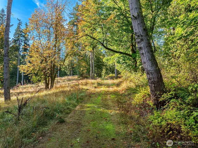 a view of outdoor space with a garden