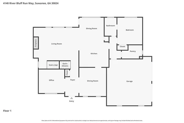 $979,000 | 4140 River Bluff Run Way, Suwanee, GA 30024