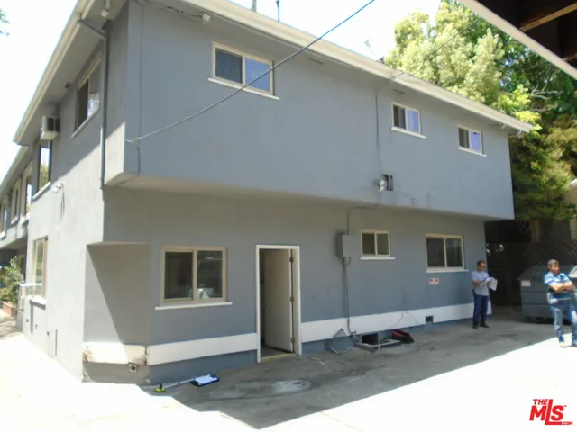 a backyard of a house