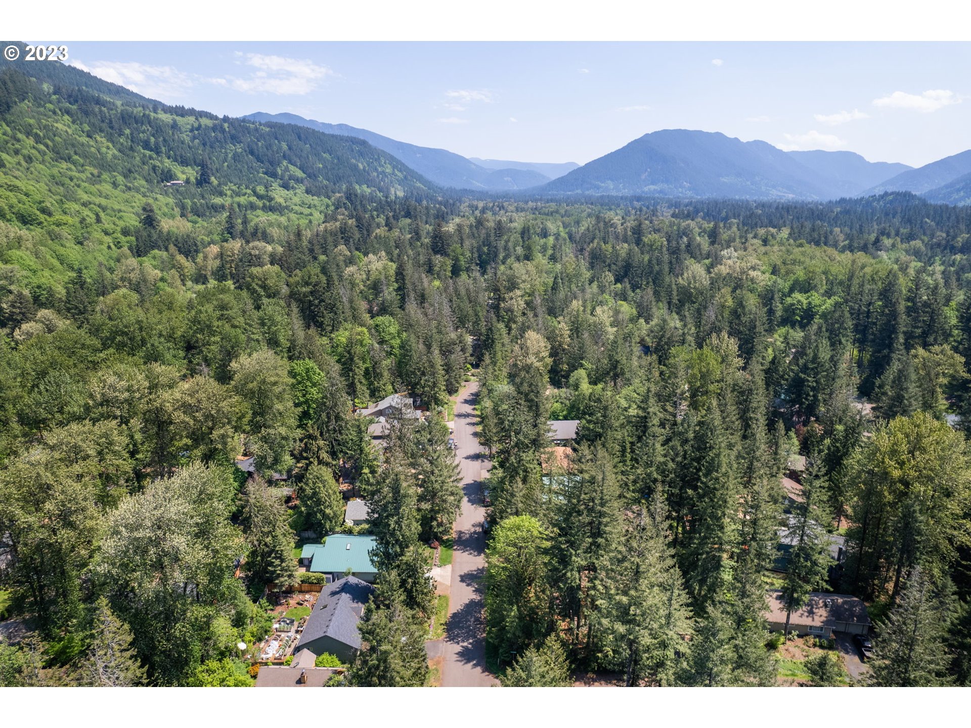 65582 East Timberline Drive Rhododendron, OR 97049 - Photo 33 of 48 a view of a lush green hillside and a houses