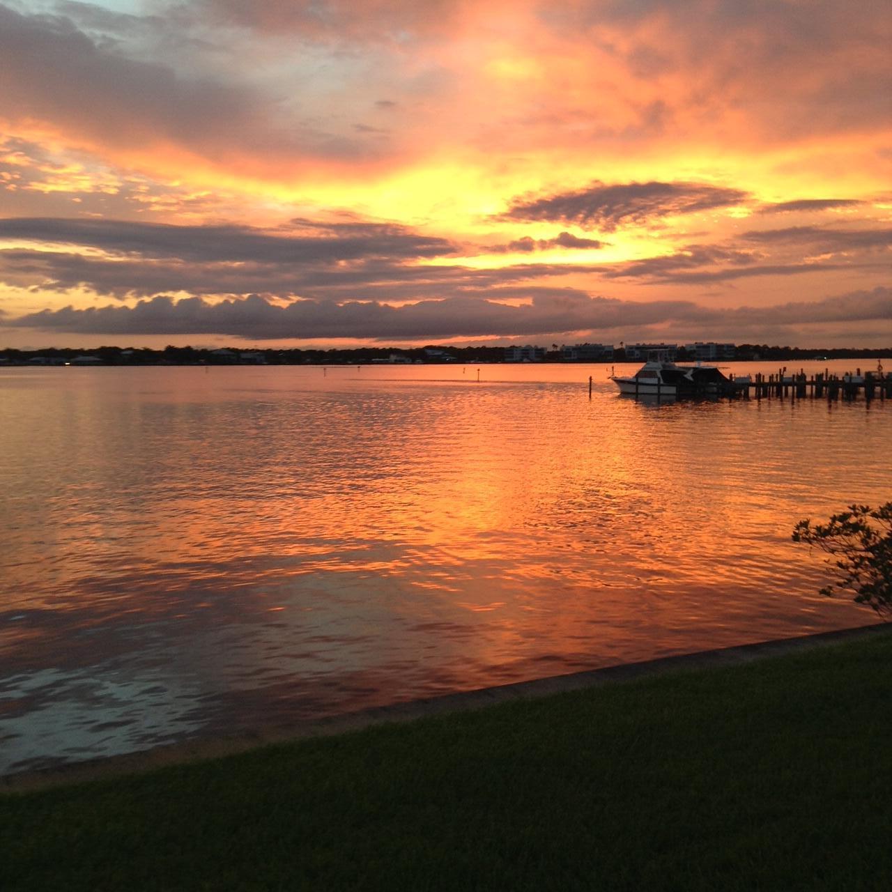 1950 Southwest Palm City Road Stuart, FL 34994 - Photo 3 of 36 Sunset from Patio