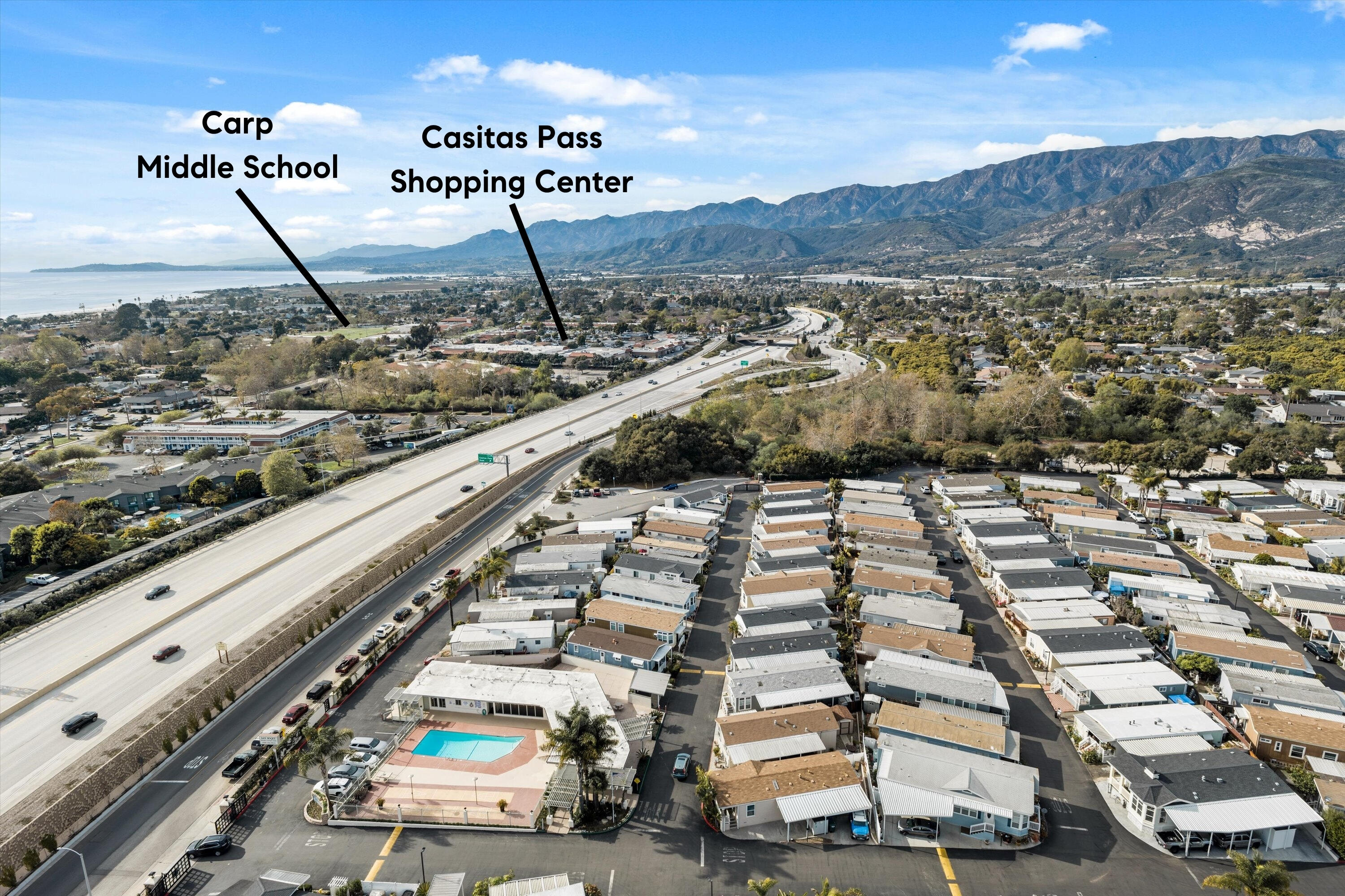 5700 Via Real, Unit 138 Carpinteria, CA 93013 - Photo 18 of 22 aerial view Downtown