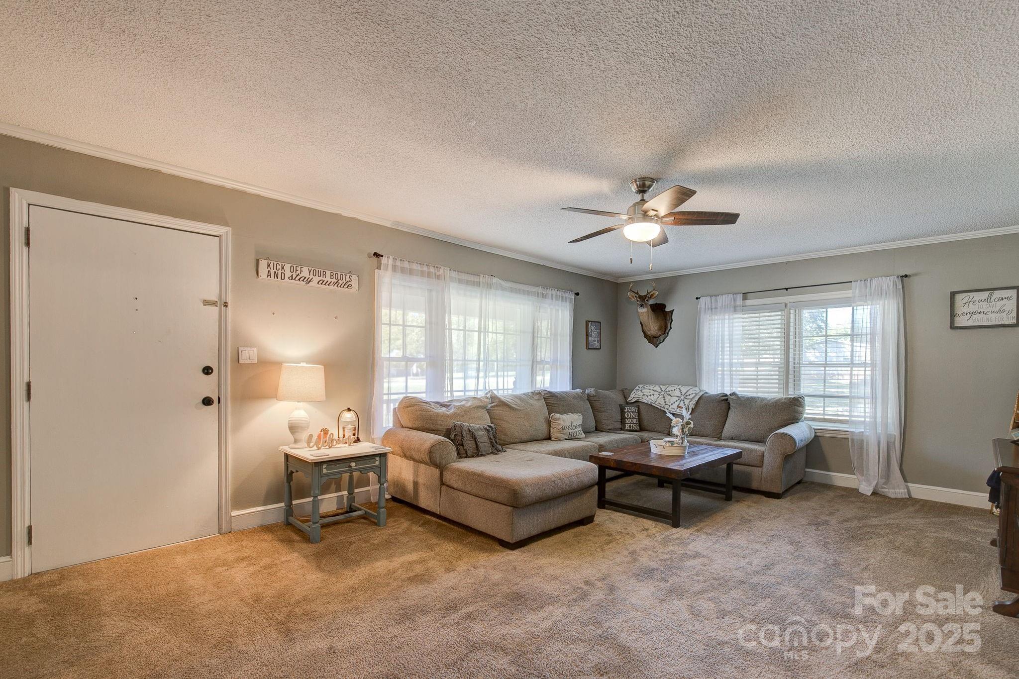 951 Evans Mill Road Pageland, SC 29728 - Photo 5 of 28 a living room with furniture and a large window
