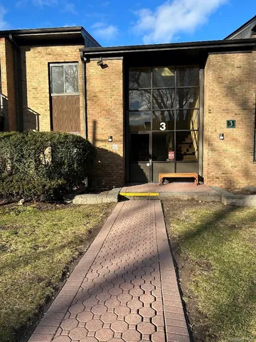 a view of backyard with large trees