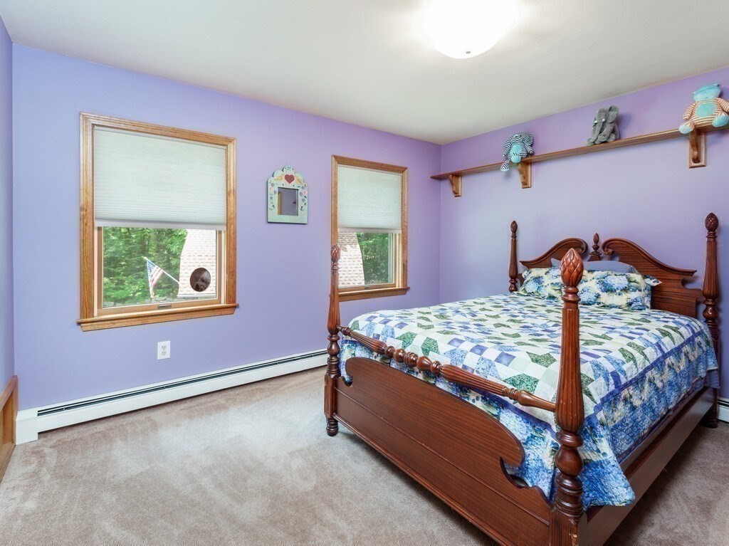 28 Cottage Road Dudley, MA 01571 - Photo 31 of 39 a bed sitting in a bedroom next to a window