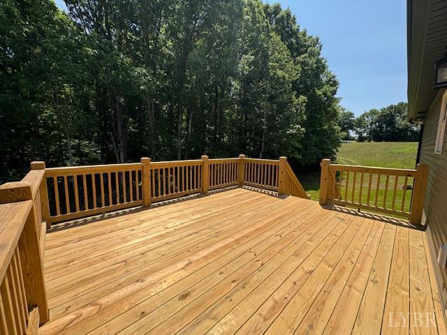 2248 Spg Grv Road Spout Spring, VA 24593 - Photo 16 of 22 a view of balcony with wooden floor and fence