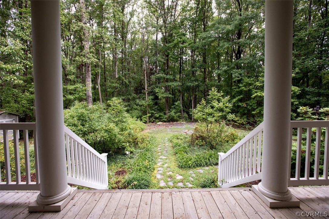 1928 Coles Ferry Road Clover, VA 24534 - Photo 4 of 50 Front Porch view onto cottage gardens and stone wa