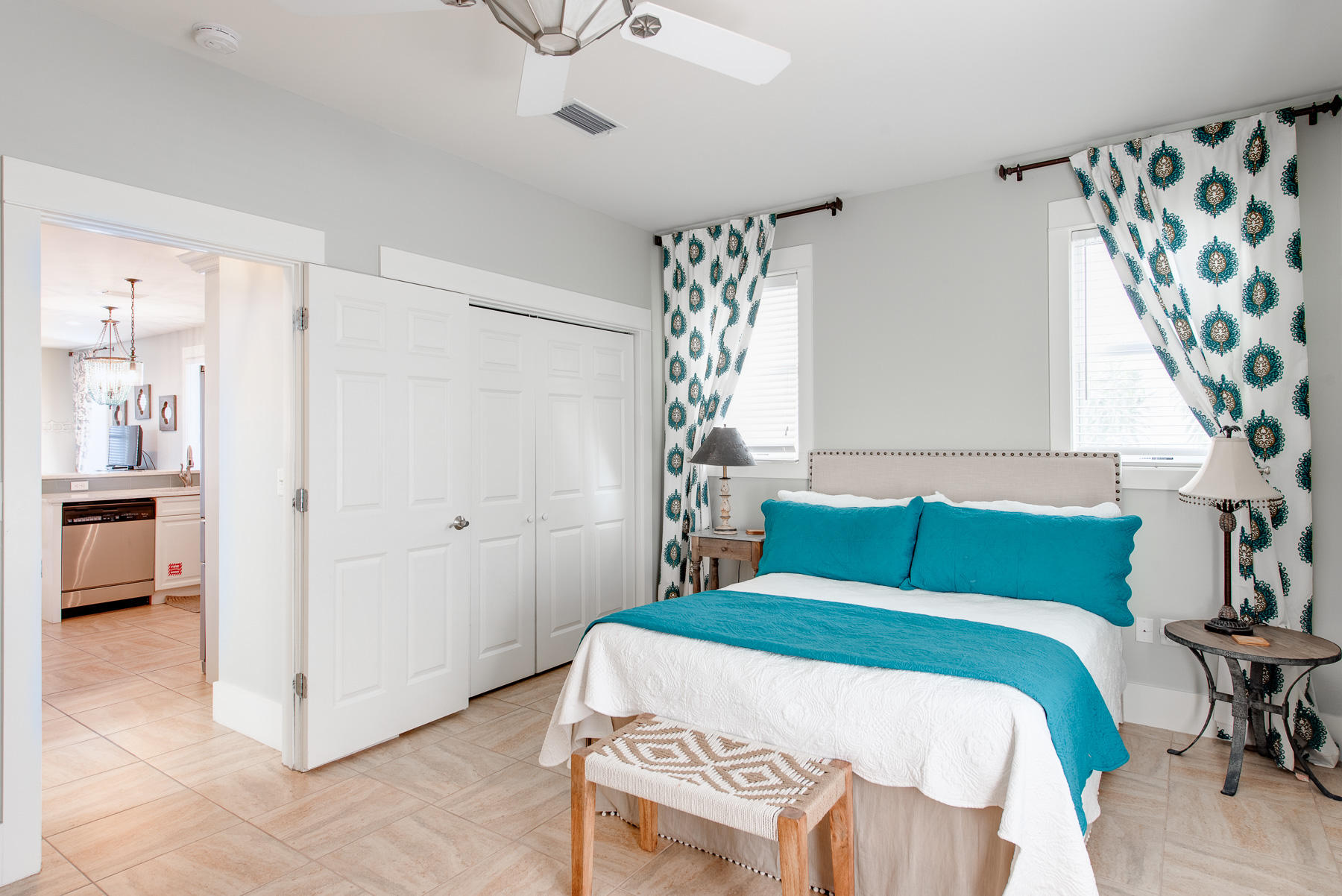 3 West Trigger Trail Inlet Beach Inlet Beach, FL 32461 - Photo 14 of 44 a bedroom with a bed and a chair in it