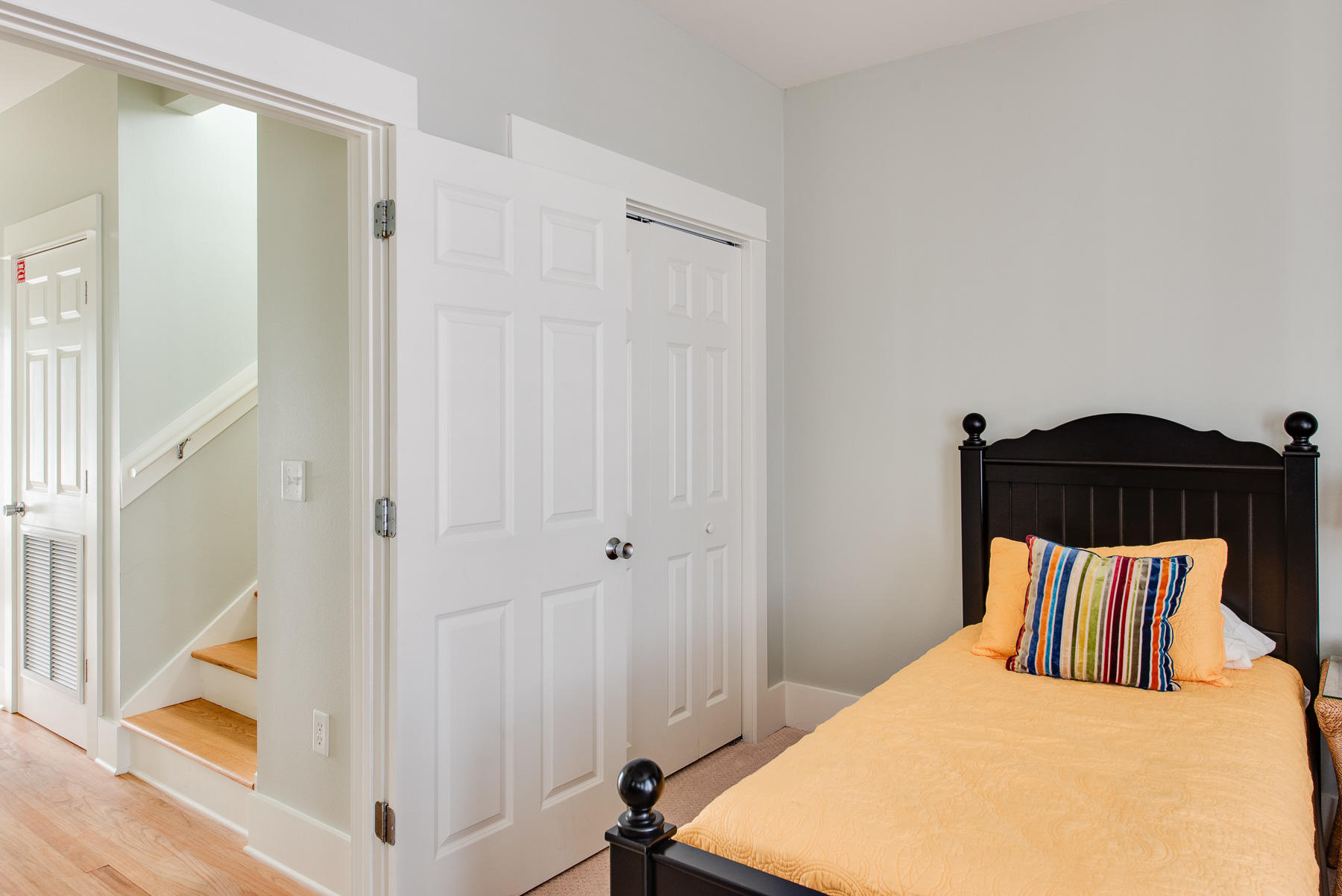 3 West Trigger Trail Inlet Beach Inlet Beach, FL 32461 - Photo 26 of 44 a bedroom with a bed and a mirror
