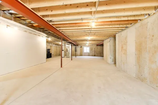 a view of a indoor garage