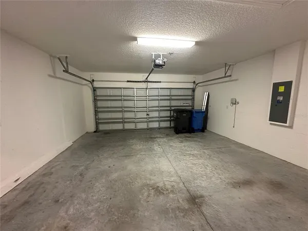 a view of a garage