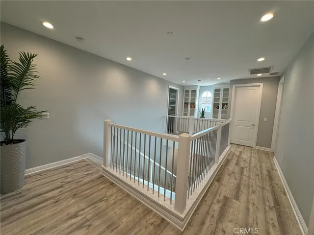 a view of deck with furniture and wooden floor