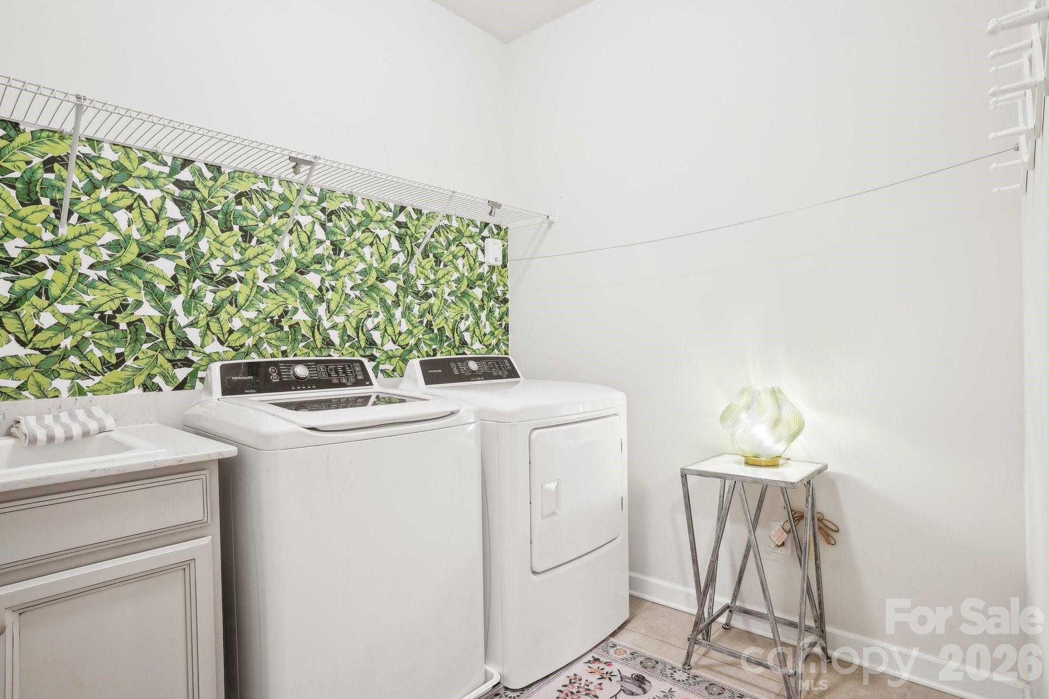 16427 Cozy Cove Road Charlotte, NC 28278 - Photo 17 of 47 a utility room with dryer and washer