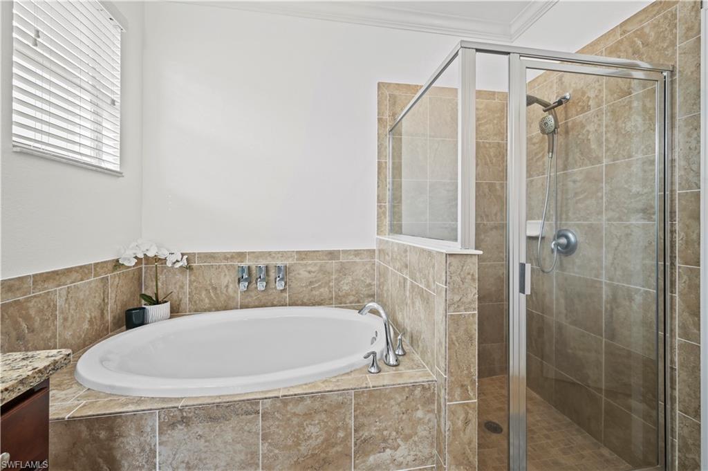 17549 Timberline Parkway Babcock Ranch, FL 33982 - Photo 17 of 39 a white bath tub sitting next to a shower