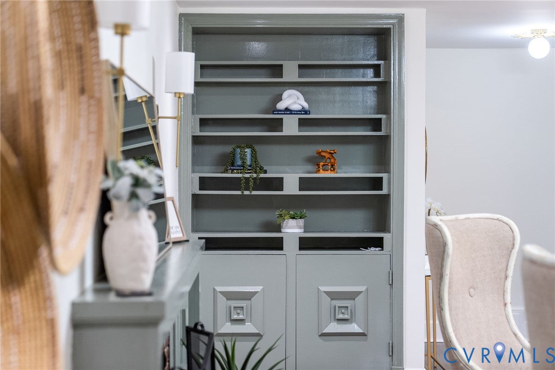 1136 Overbrook Road Petersburg, VA 23805 - Photo 10 of 51 Built-in shelving unit featuring a two-tone sage g