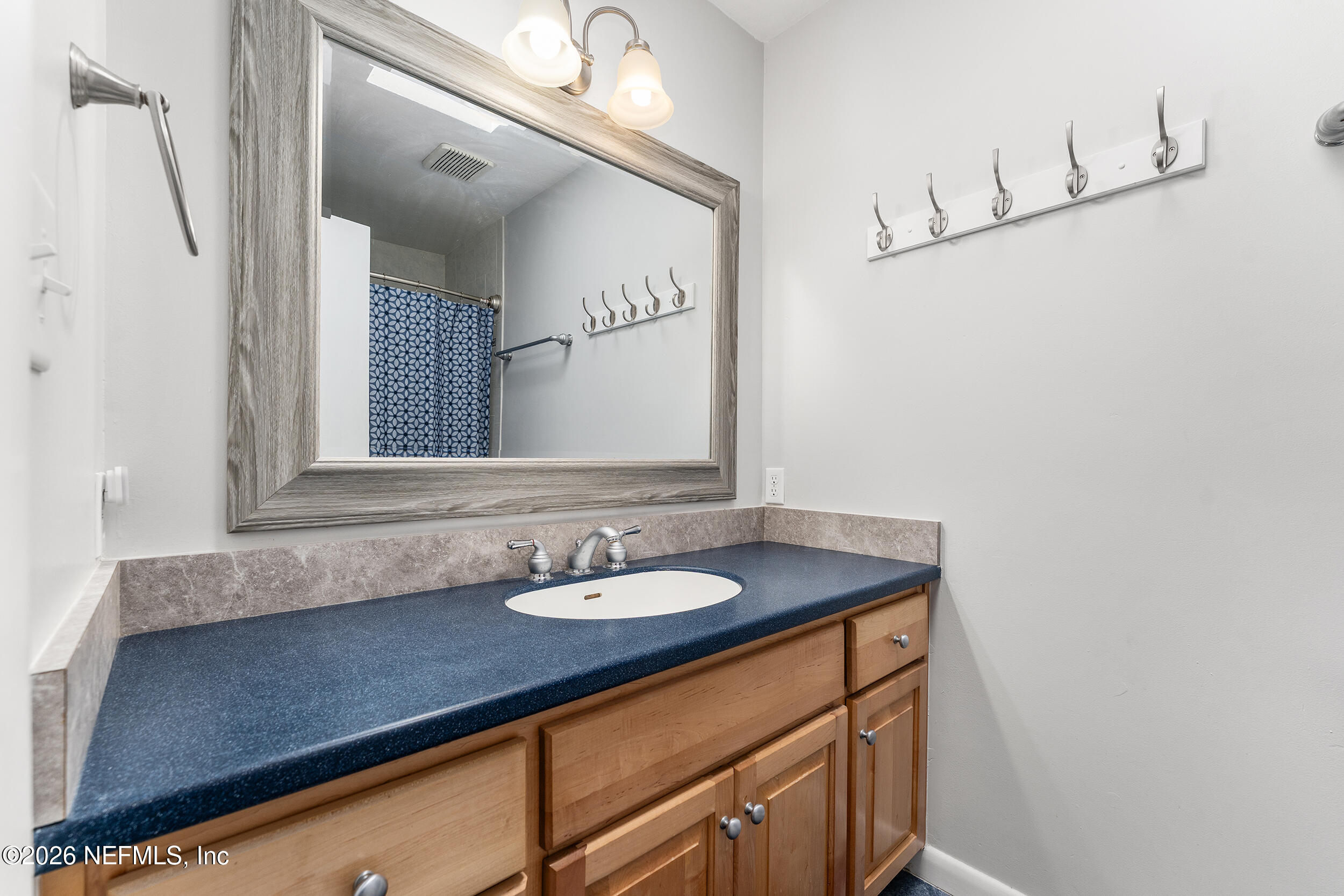198 Lake Ray Road Hawthorne, FL 32640 - Photo 41 of 78 a bathroom with a sink and a mirror