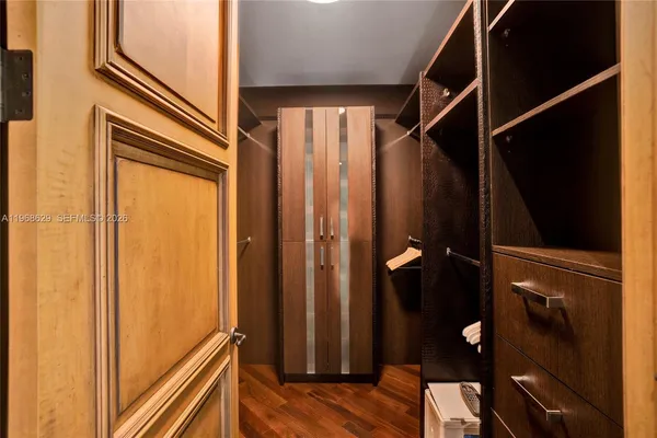 a view of walk in closet