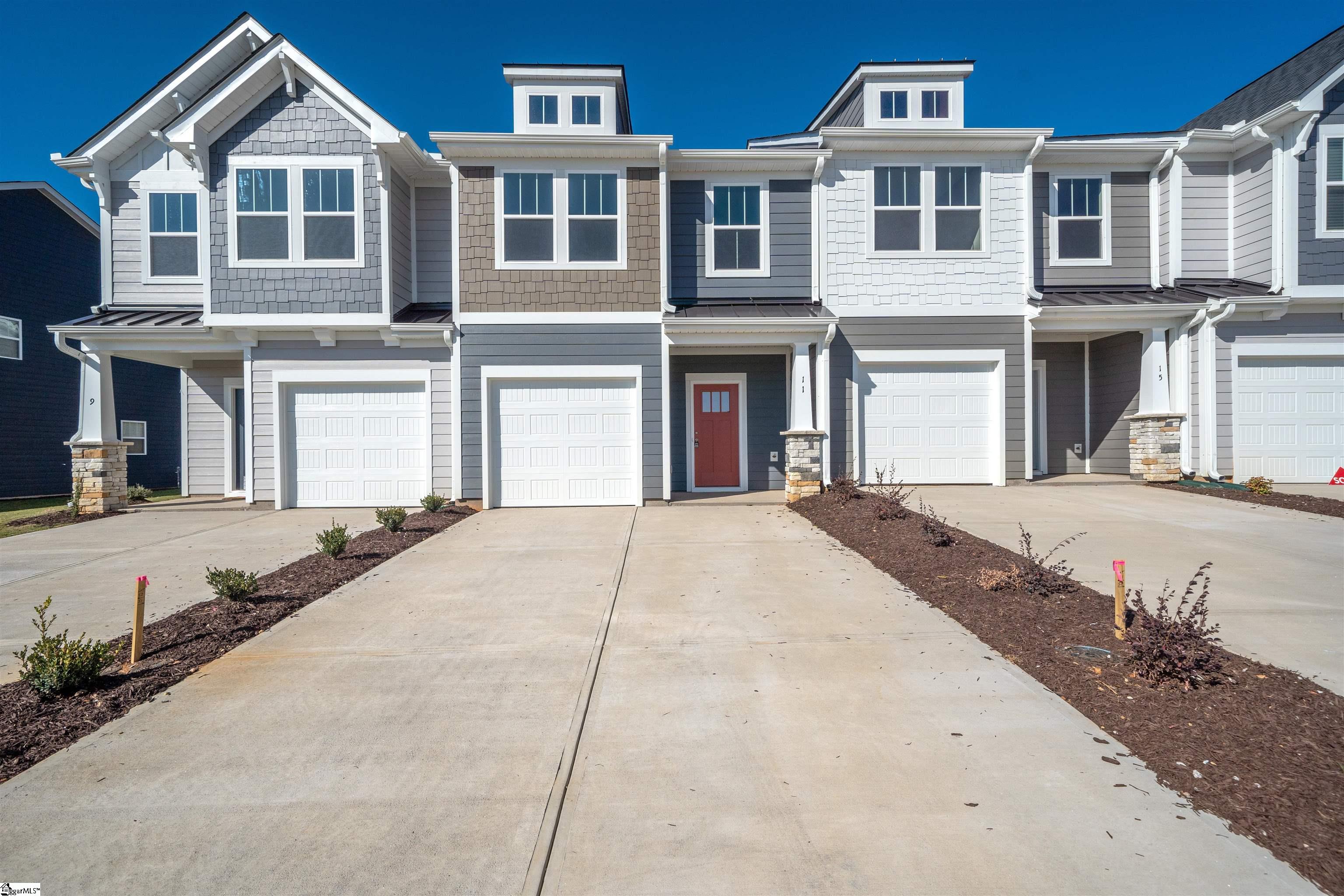 1600sf craftsman style end-unit townhome. *Model Home-For illustrative purposes only*