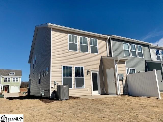 1376 Maplesmith Way Moore, SC 29369 - Photo 15 of 19 Patio, Shed, & Privacy Partition lead to the fully sodded, maintenance-free yard. *Model Home-For illustrative purposes only*