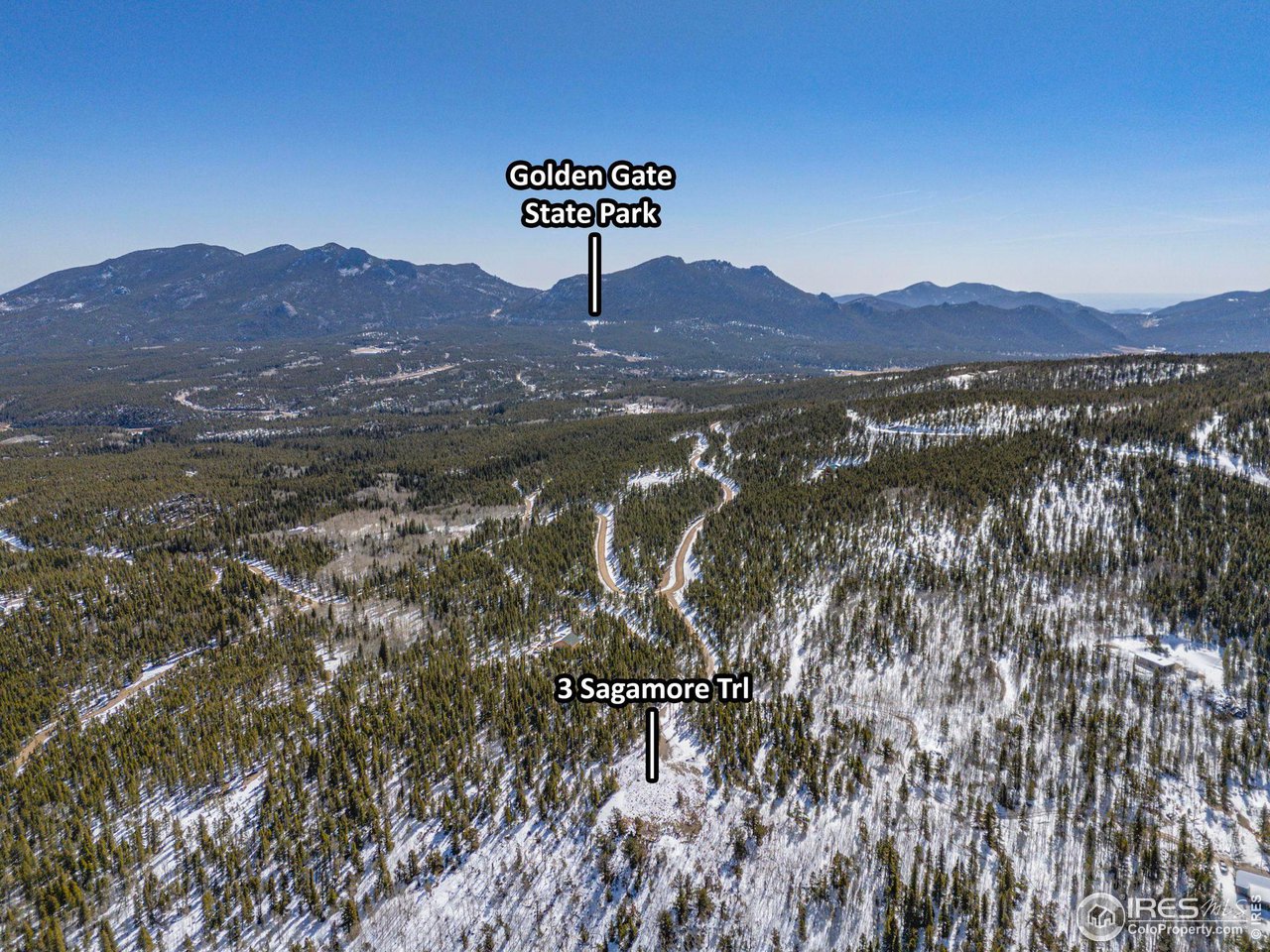 3 Sagamore Trail Black Hawk, CO 80422 - Photo 22 of 24 a view of a large body of water with a mountain in the background