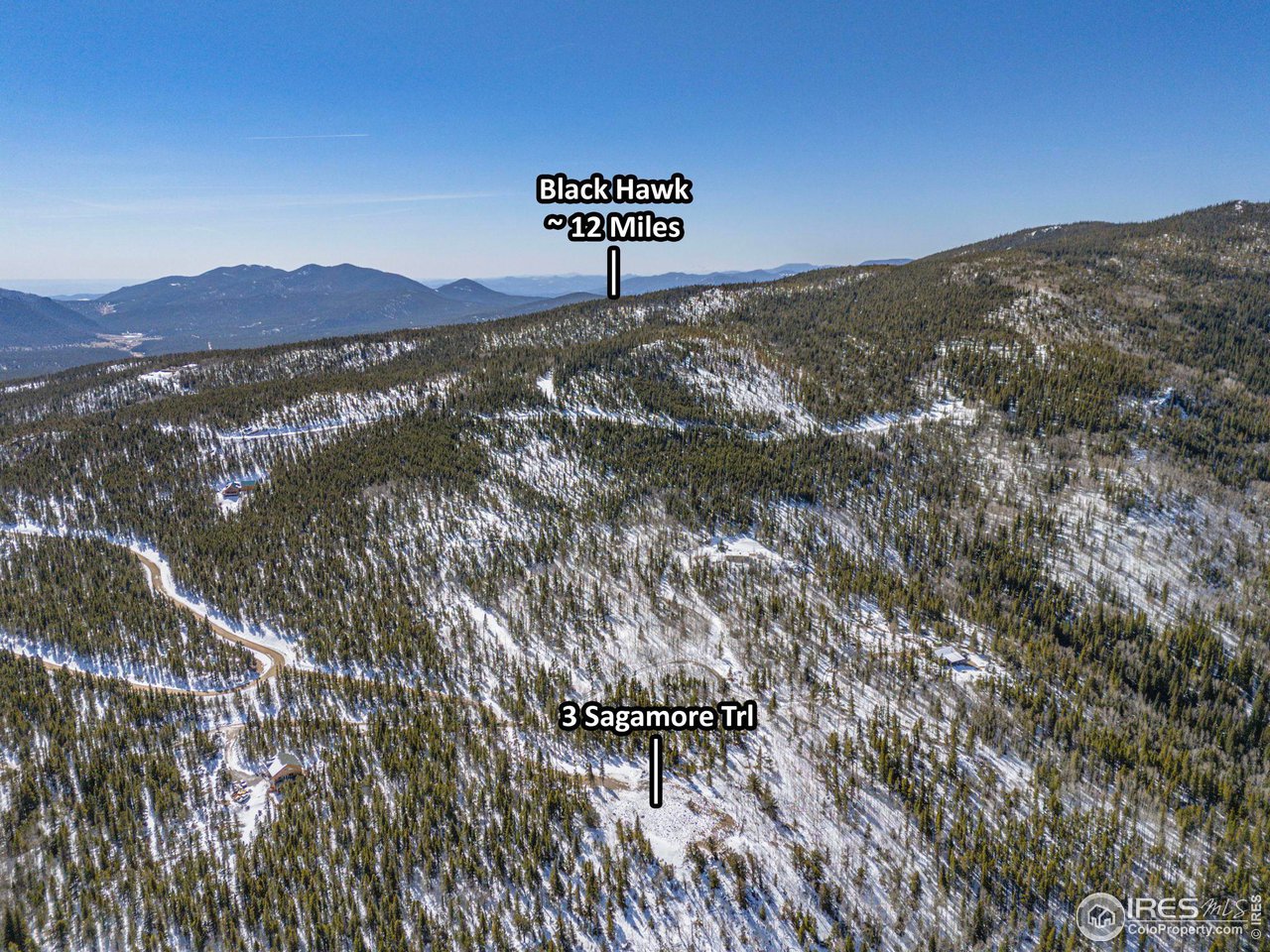 3 Sagamore Trail Black Hawk, CO 80422 - Photo 23 of 24 a view of mountains with wooden fence