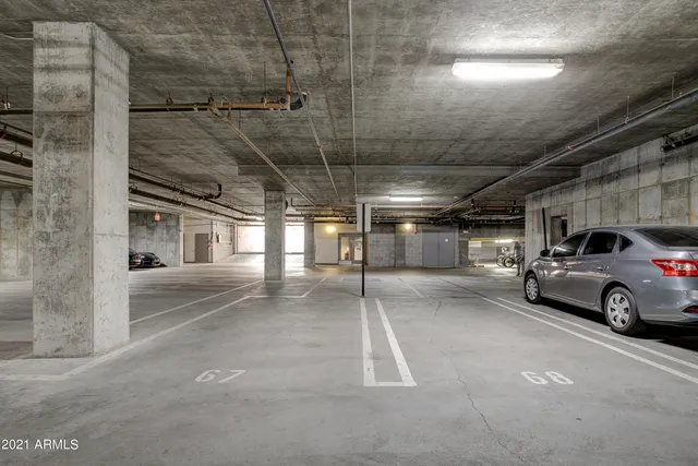 a view of parking area