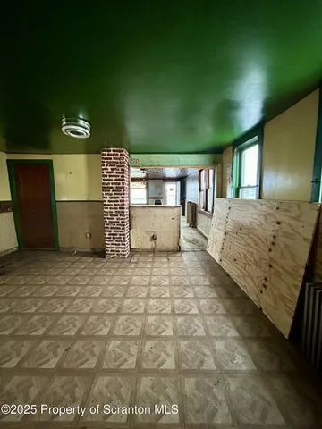 a bathroom with a sink and a large mirror