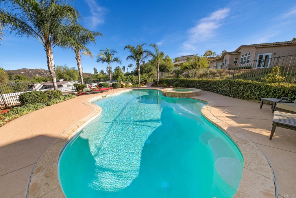 15460 Markar Road Poway, CA 92064 - Photo 36 of 36 a view of a swimming pool with a garden