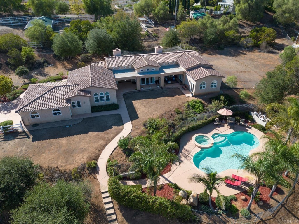 15460 Markar Road Poway, CA 92064 - Photo 8 of 36 an aerial view of a house with a yard