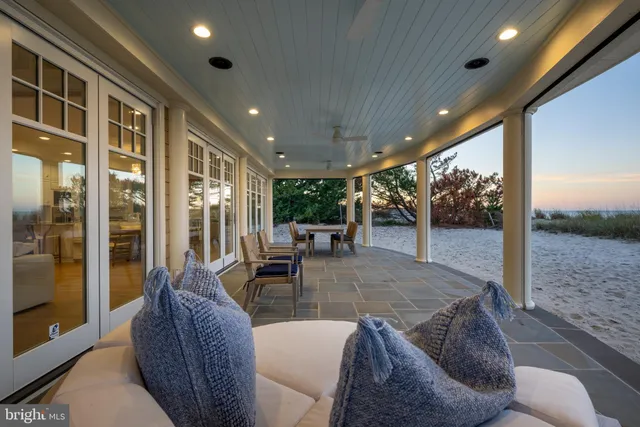 a view of a road with mountains in the background