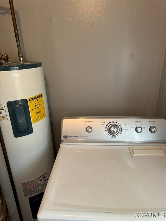 14807 Spruce Avenue Chester, VA 23836 - Photo 14 of 20 Clothes washing area with gas water heater and was