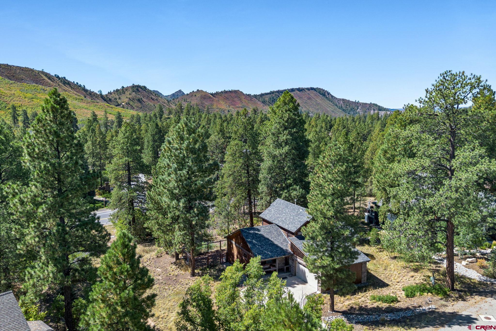 157 Window Lake Trail Durango, CO 81301 - Photo 1 of 39 a view of a lush green forest with a house in the background