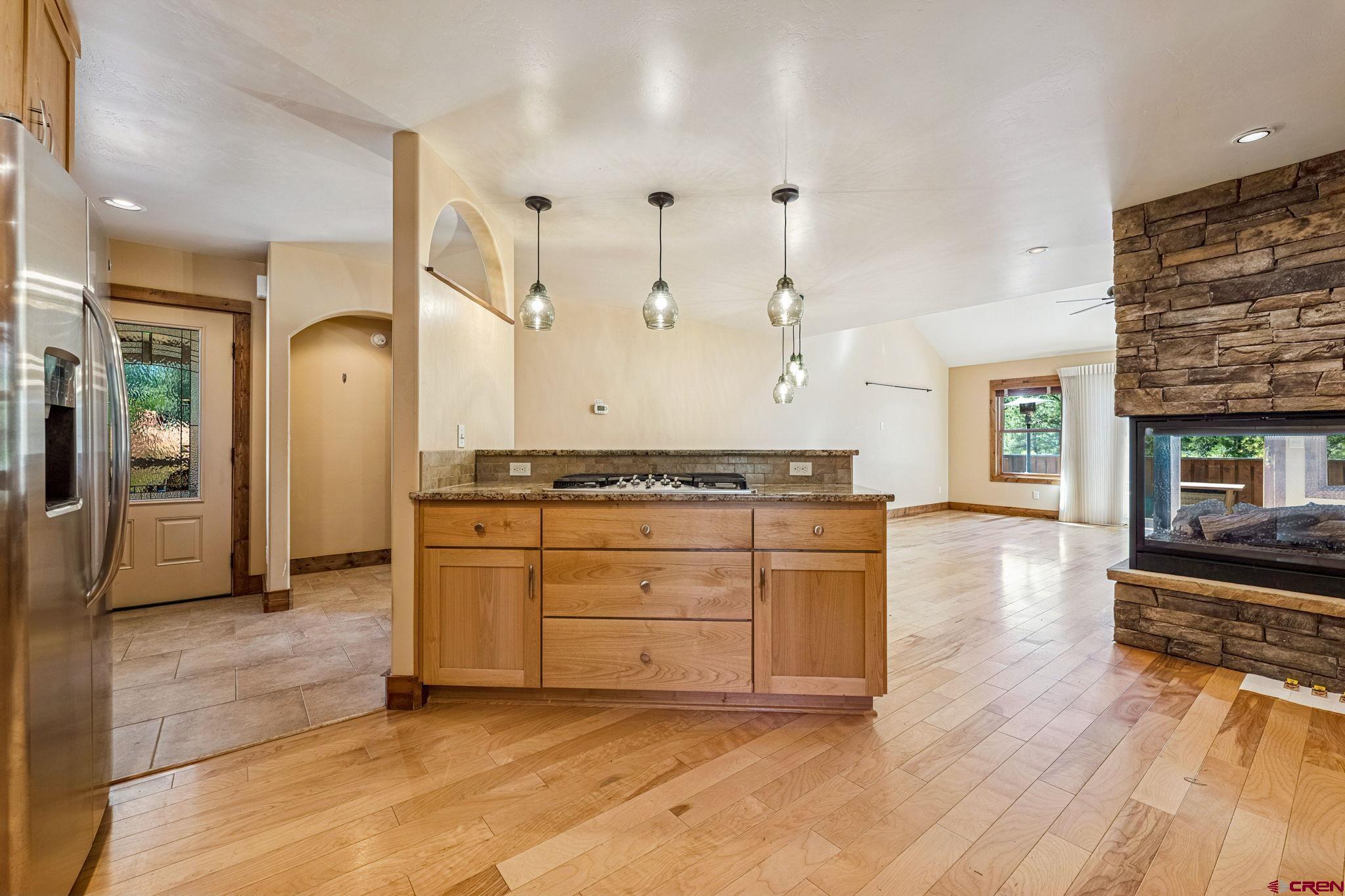 157 Window Lake Trail Durango, CO 81301 - Photo 10 of 39 a spacious bathroom with a granite countertop sink and a mirror