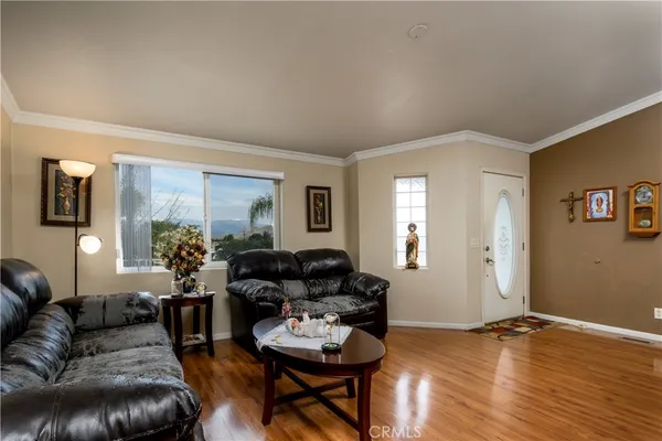 a view of a dining room and livingroom