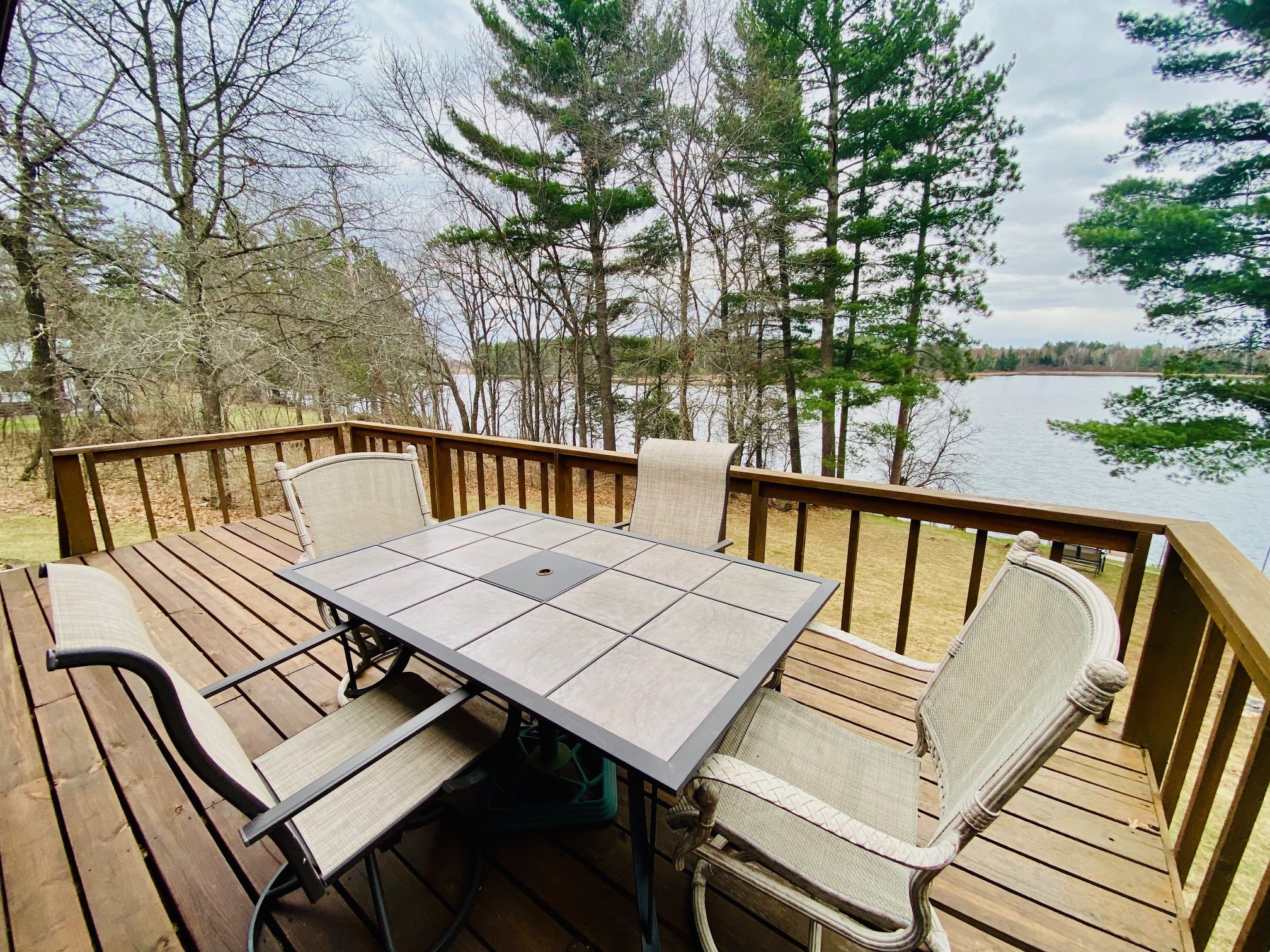 8748 East Flowage Lane Gordon, WI 54838 - Photo 26 of 40 Deck overlooking lake from main level