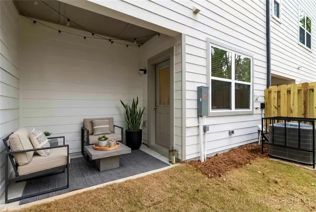 a view of a entryway with furniture