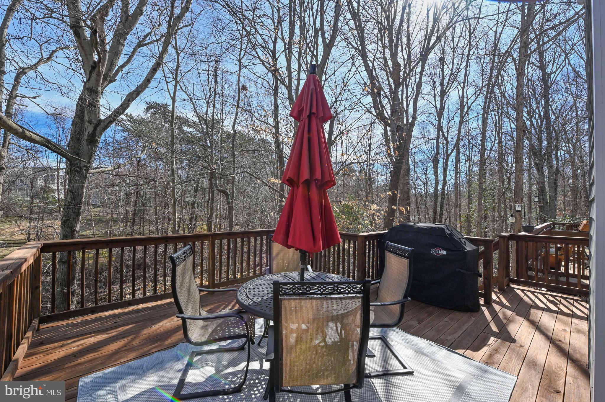 142 Spring Pl Way Annapolis, MD 21401 - Photo 20 of 63 Deck off of the kitchen overlooking the woods