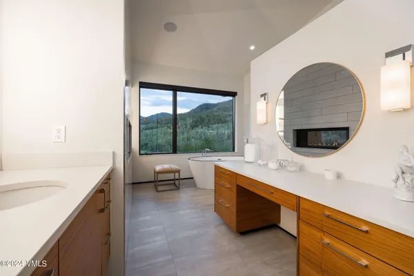 a bathroom with a sink and a bathtub