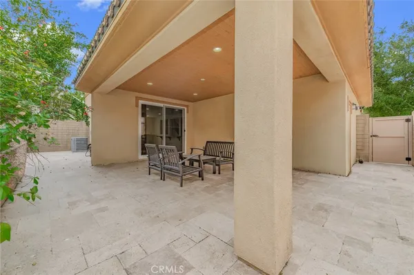 a view of outdoor space with seating