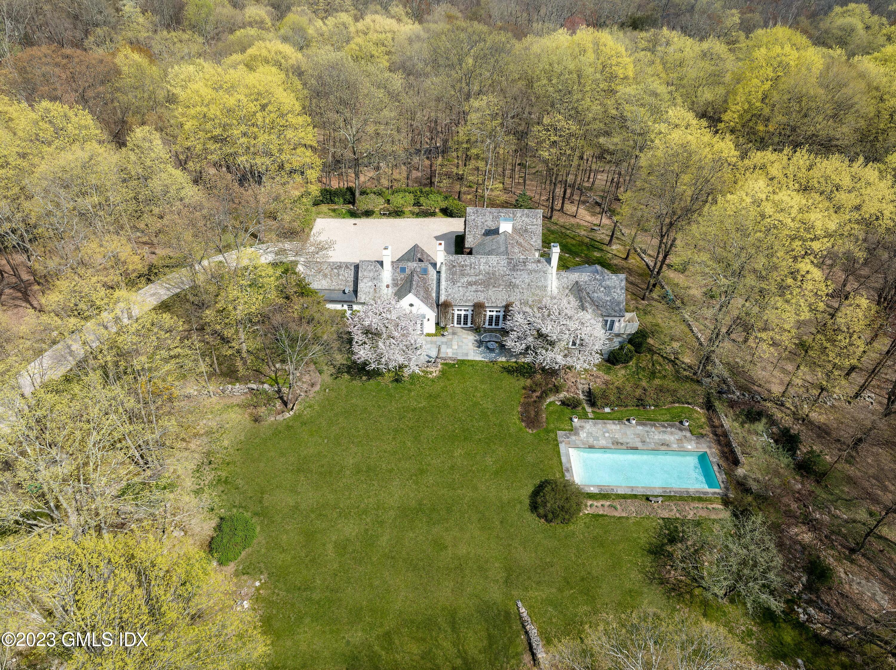 470 June Road Stamford, CT 06903 - Photo 2 of 26 a aerial view of a house with a yard