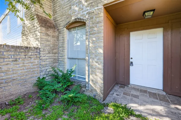 a view of a livingroom with a window