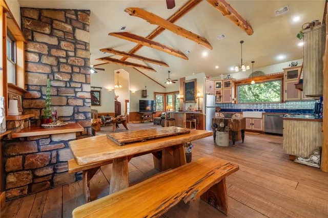 a view of livingroom with furniture and wooden floor
