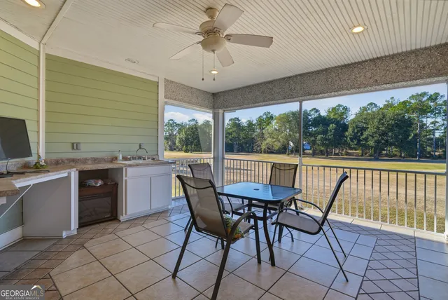 a view of an ocean and beach
