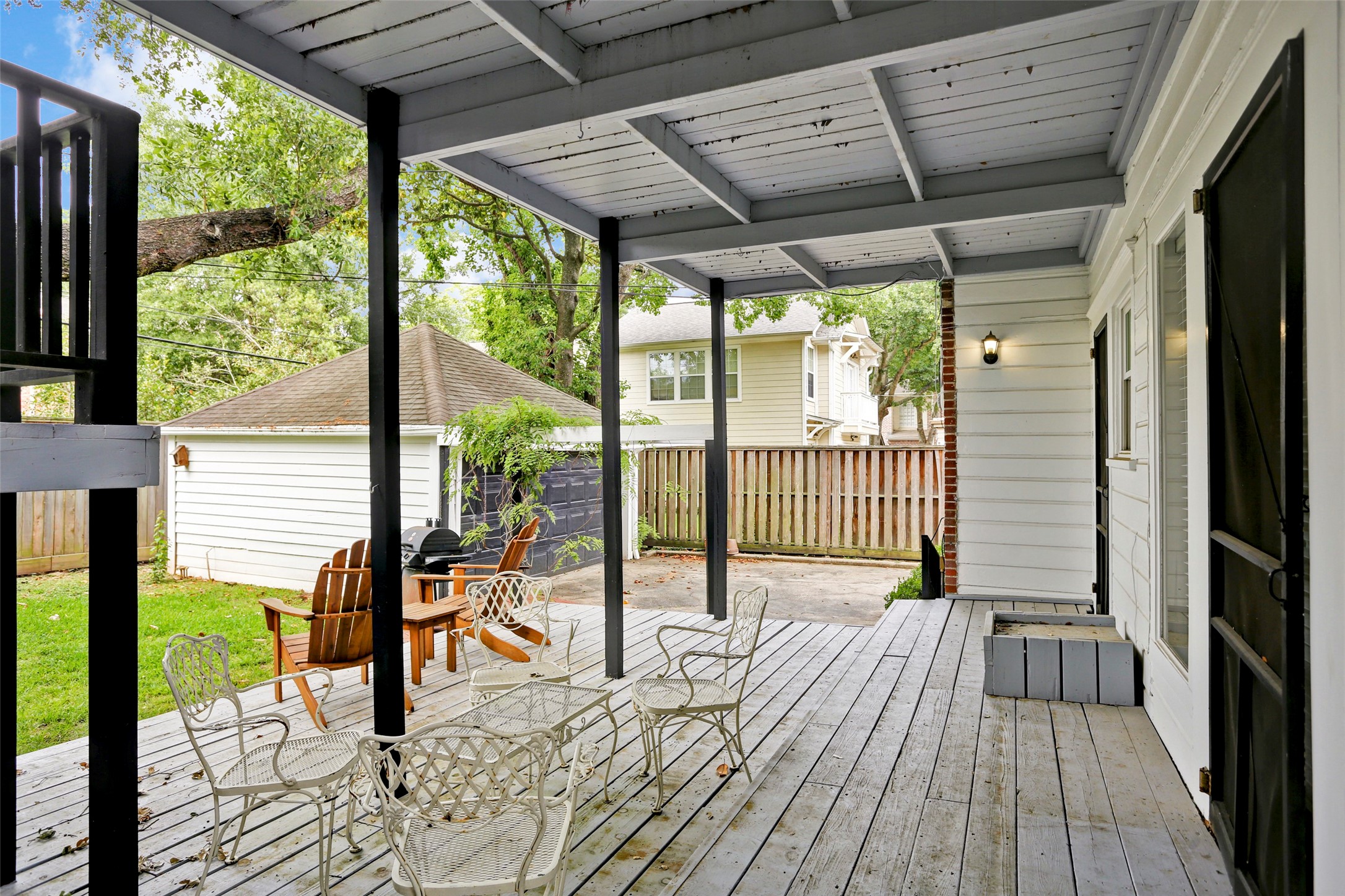 2324 Goldsmith Street, Unit A Houston, TX 77030 - Photo 22 of 30 a view of a porch with wooden floor