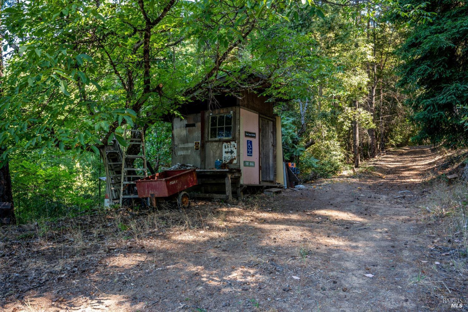 0 Low Gap Road Ukiah, CA 95482 - Photo 10 of 20 a view of a barn in the middle of a forest