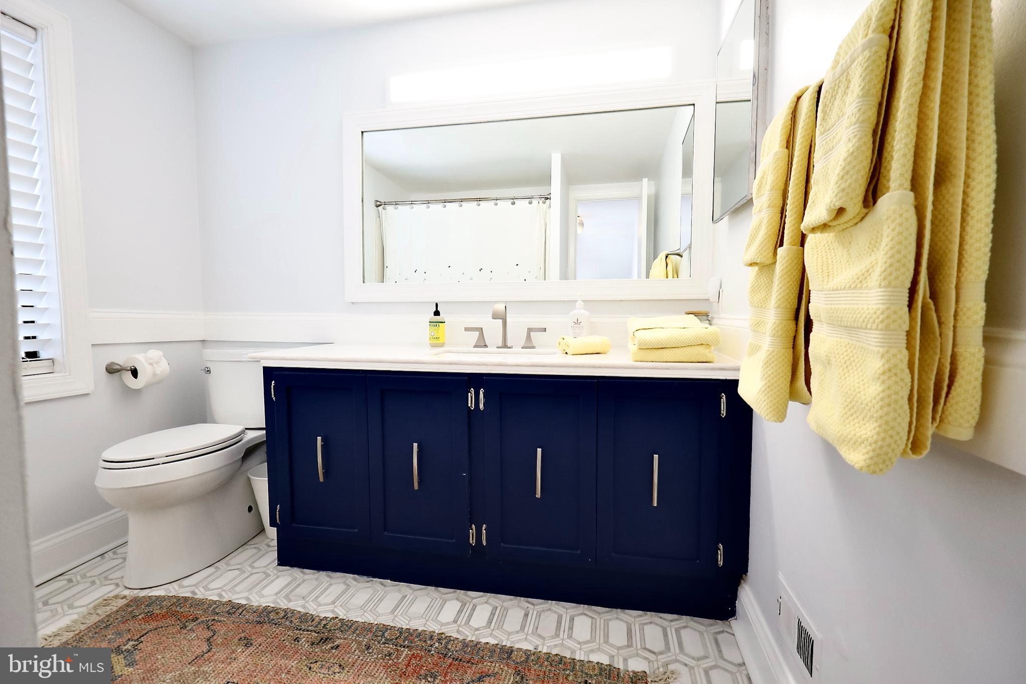 701 Lombard Street Philadelphia, PA 19147 - Photo 44 of 59 a bathroom with a sink a toilet and mirror