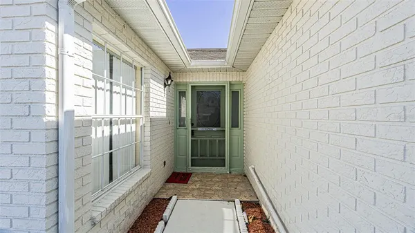 a view of front door